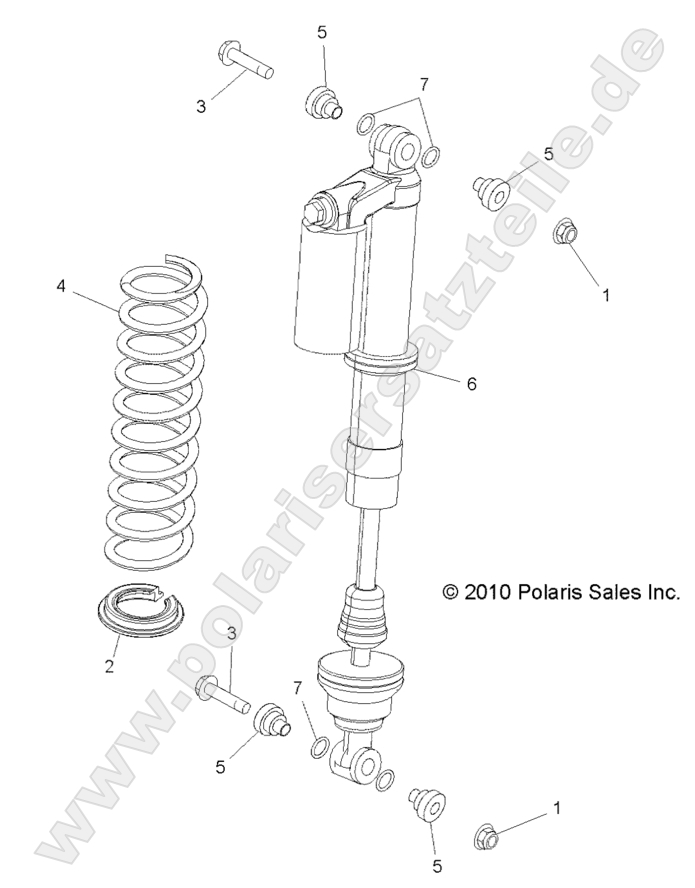 SUSPENSION, REAR SHOCK MOUNTING