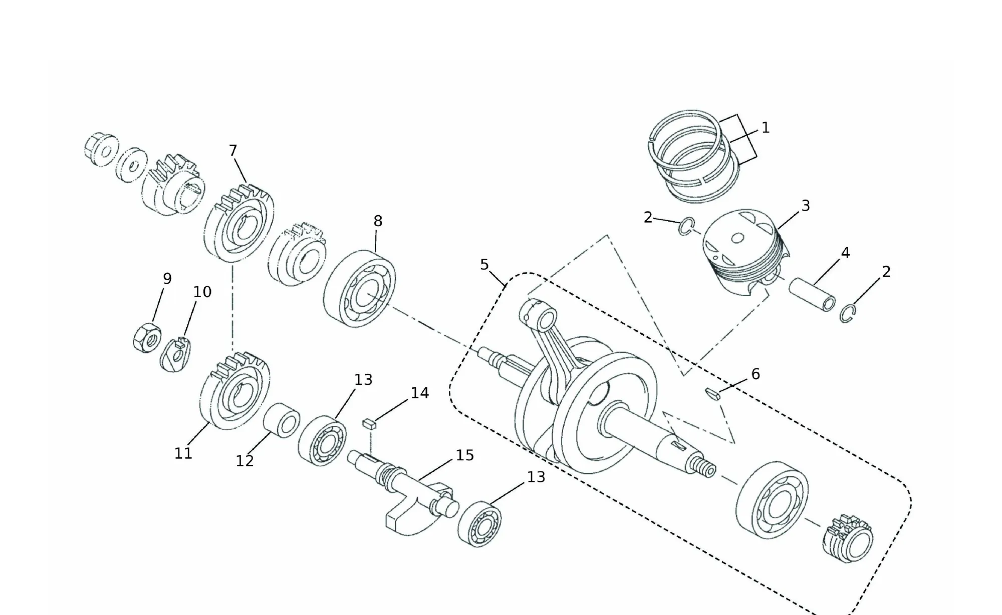 Kurbelwelle / Kolben Kurbelwelle / Kolben
