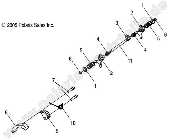 DRIVE TRAIN, SHIFT FORKS