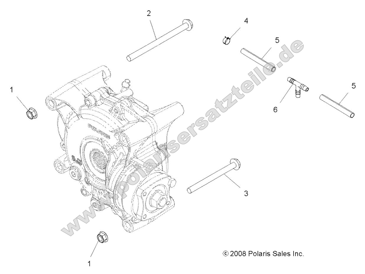 Drive Train, Gearcase Mounting, Rear
