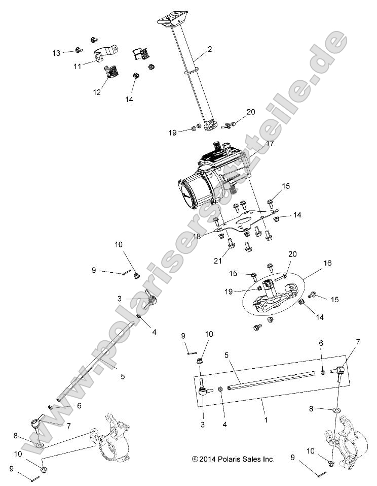 Steering, Steering Post Asm. (A17SVS95CM)