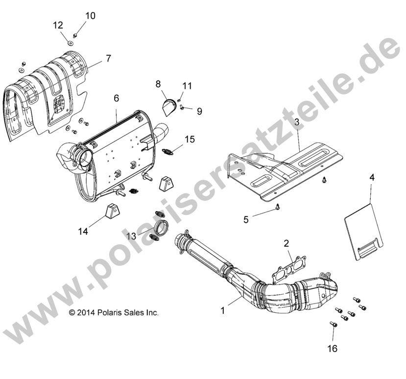 ENGINE, EXHAUST SYSTEM