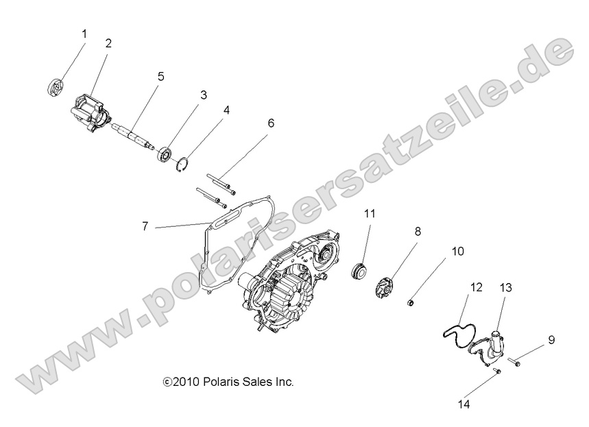 ENGINE, OIL PUMP and WATER PUMP