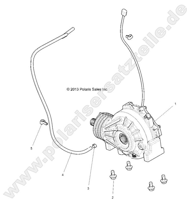 DRIVE TRAIN, FRONT GEARCASE MOUNTING