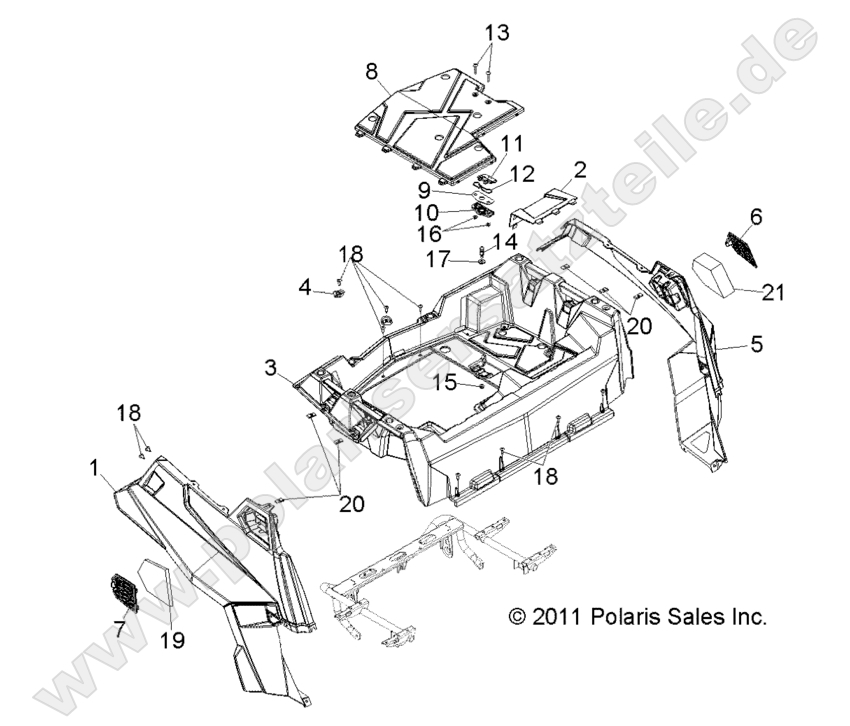 BODY, REAR RACK and FENDERS