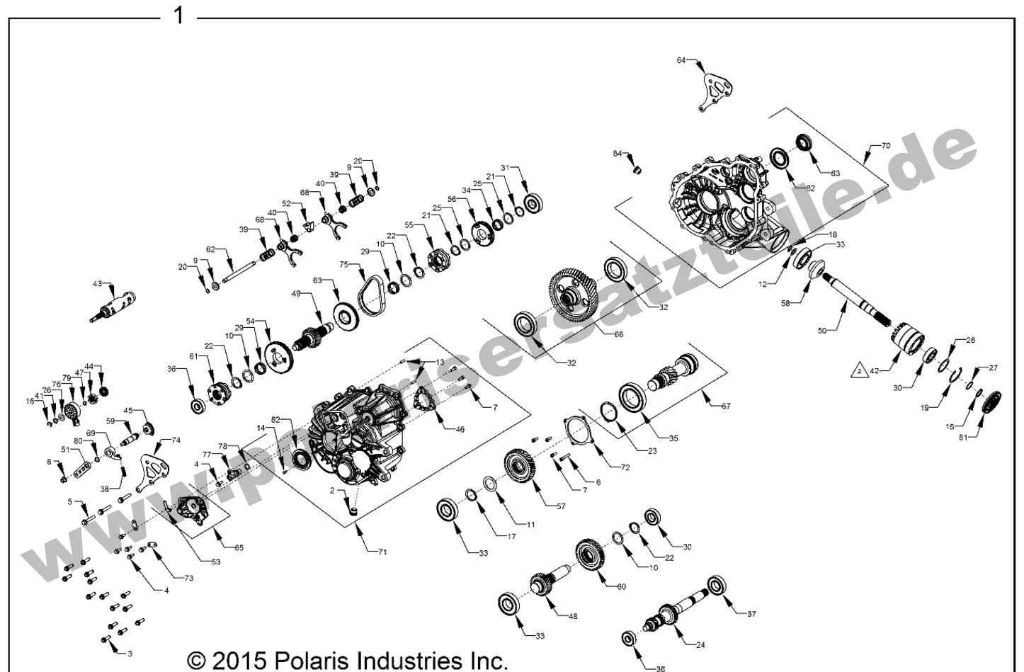 DRIVE TRAIN, MAIN GEARCASE INTERNALS