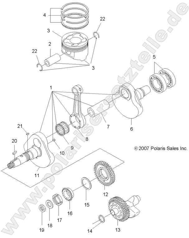 ENGINE, CRANKSHAFT and PISTON