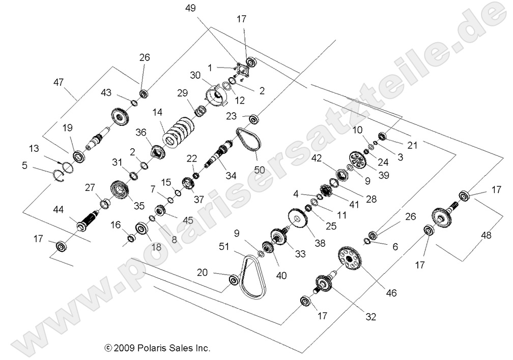 DRIVE TRAIN, MAIN GEARCASE INTERNALS