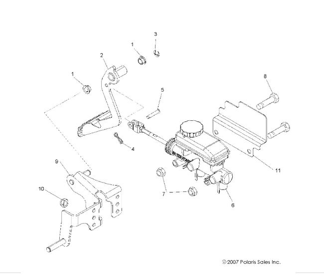 BRAKES, PEDAL and MASTER CYLINDER