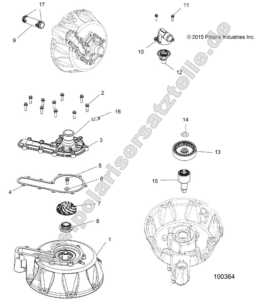 Engine, Cooling System and Water Pump