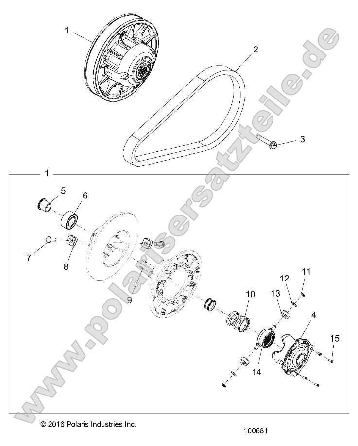 Drive Train, Secondary Clutch