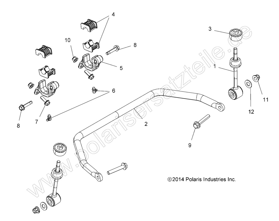 SUSPENSION, STABILIZER BAR, FRONT