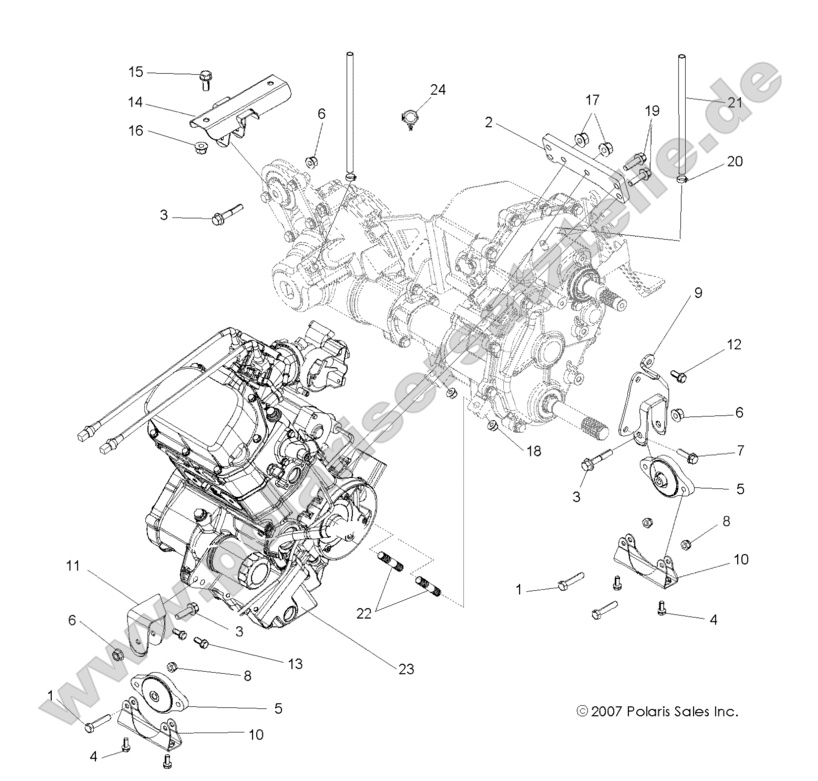ENGINE, TRANSMISSION MOUNTING