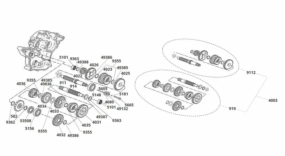 Fantic-TL-50-2020-Getriebe Getriebe