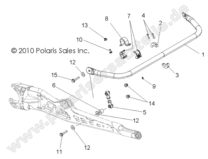 SUSPENSION, TORSION BAR, REAR