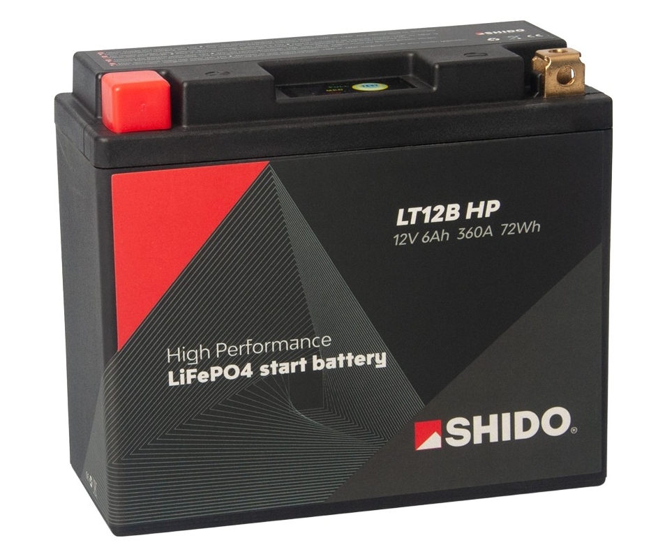 Shido LT12B HP Lithium Ionen Batterie 12V LiFePO4 (YT12B-BS YT12-B4)