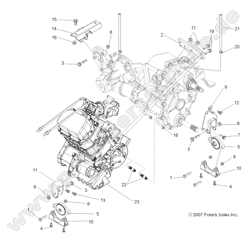 ENGINE, TRANSMISSION MOUNTING