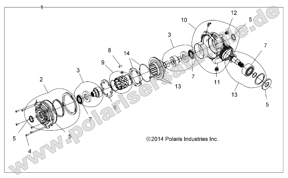 Drive Train, Front Gearcase Internals