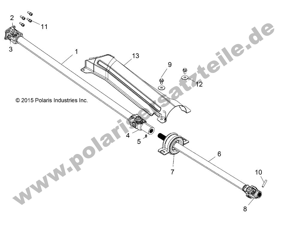 DRIVE TRAIN, FRONT PROP SHAFT