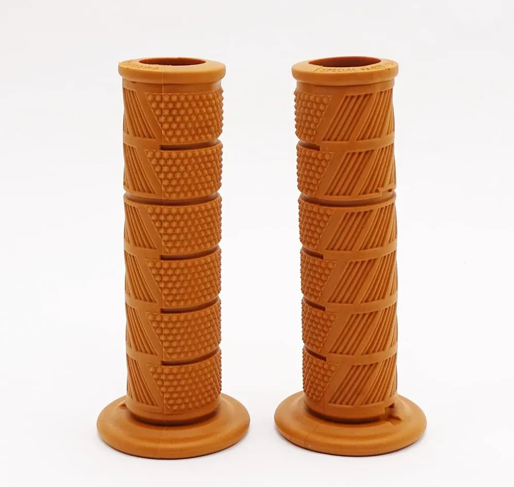 TMP Motorrad Scrambler - modern Classic Lenkergriffe braun