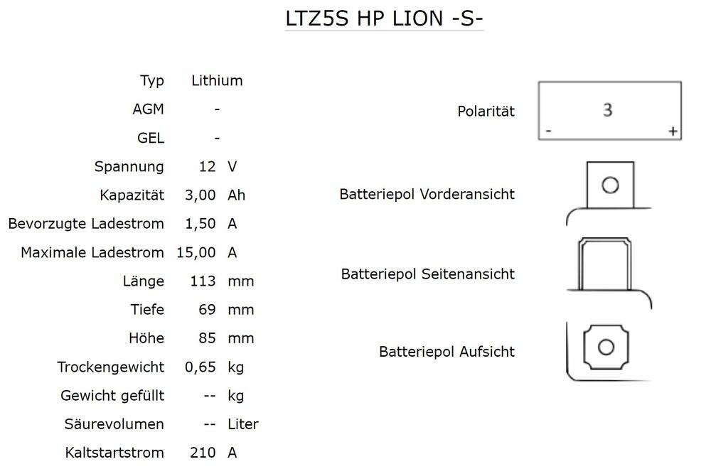 Shido_LTZ5S_HP_Lithium_Ionen_Batterie_12V_LiFePO4_daten Shido LTZ5S HP Lithium Ionen Batterie 12V LiFePO4 (YTZ5S-BS, YTZ5S)