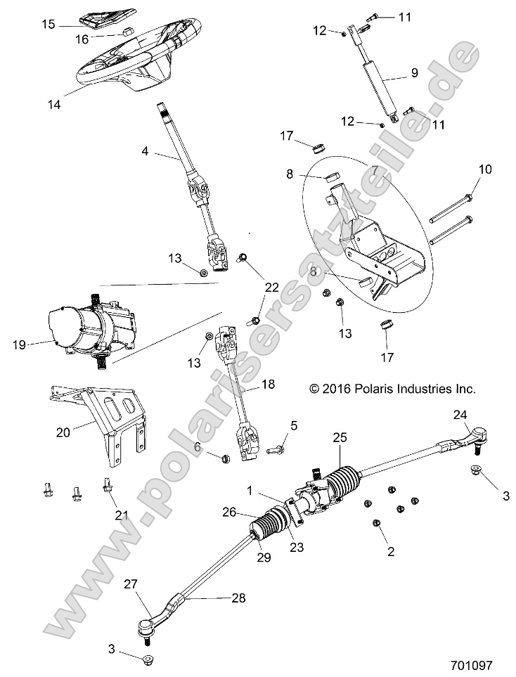 Steering, Power Steering Asm.
