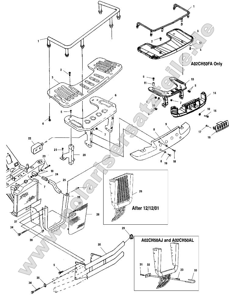 Front Rack and Bumper Mounting