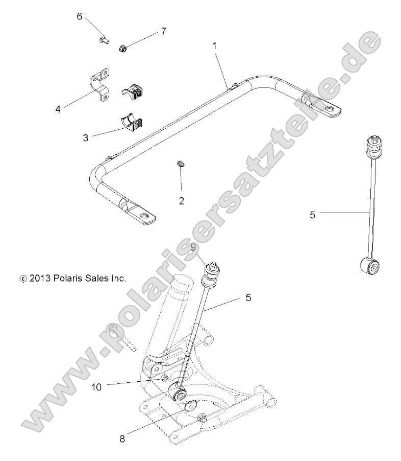 Suspension, Stabilizer Bar, Rear