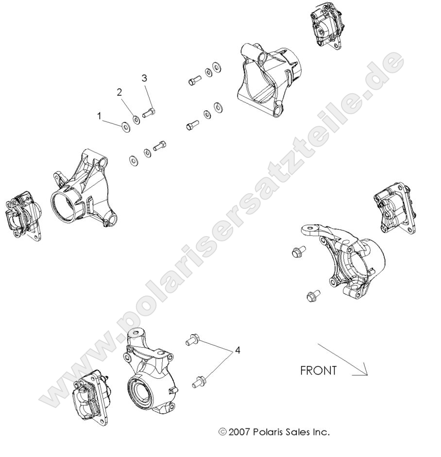 BRAKES, CALIPER MOUNTING