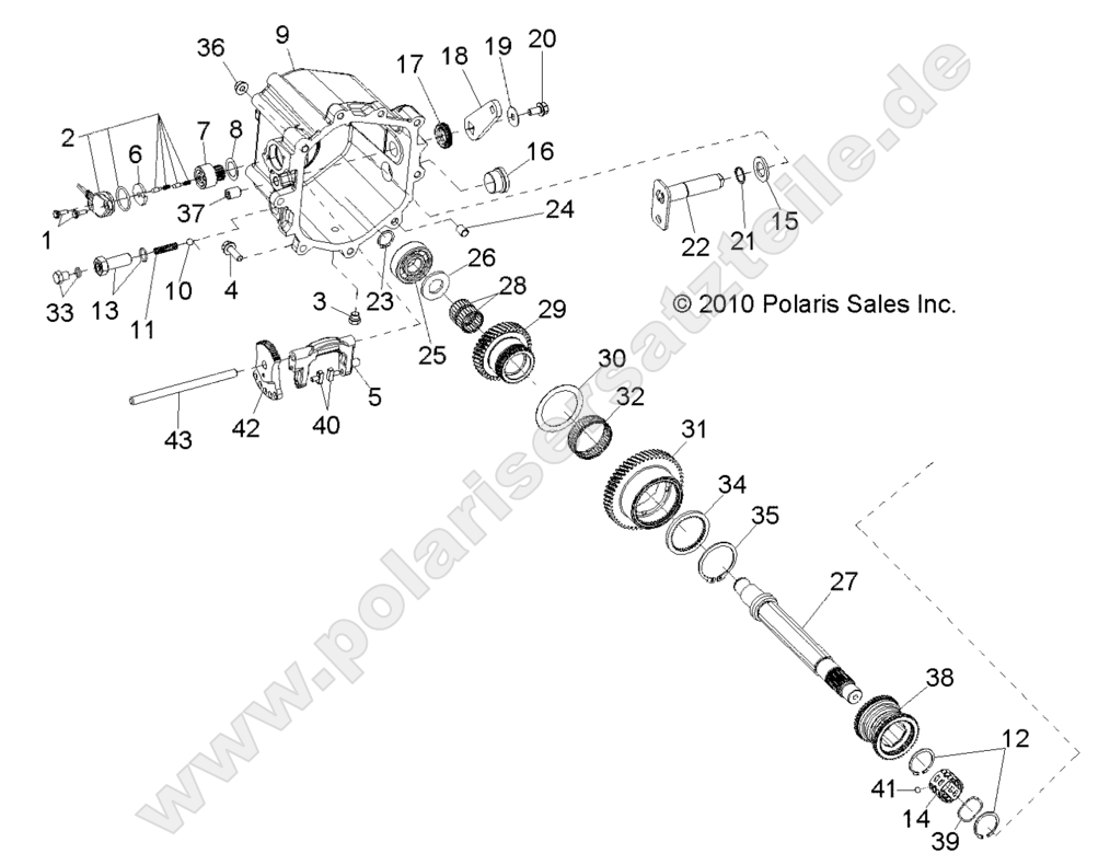 DRIVE TRAIN, MAIN GEARCASE INTERNALS 2