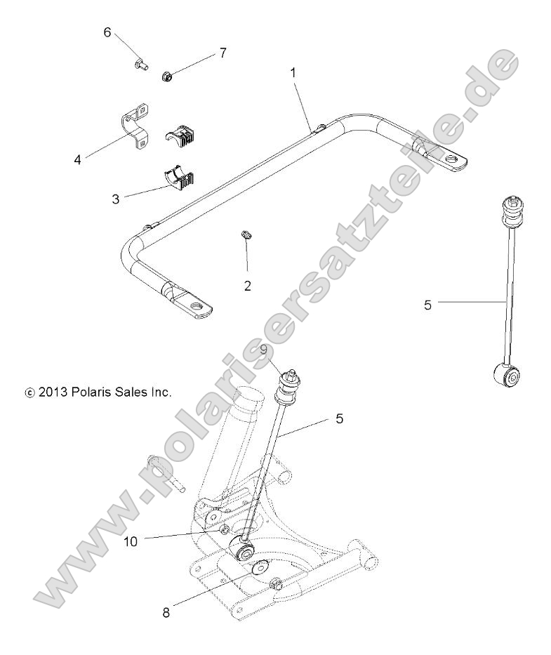 Suspension, Stabilizer Bar, Rear
