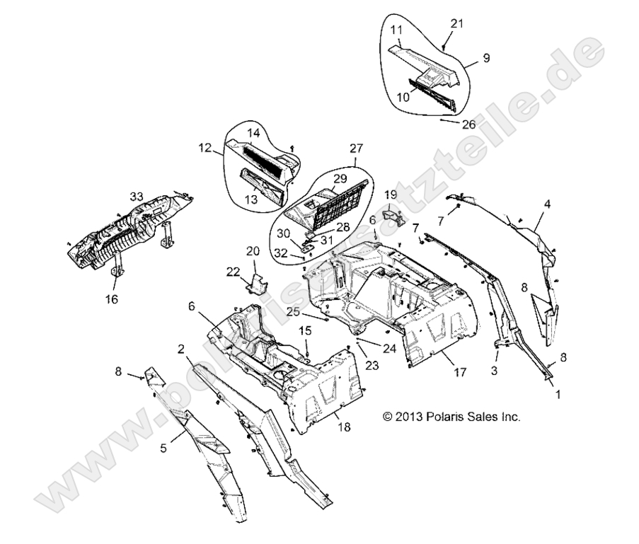 BODY, REAR RACK AND FENDERS