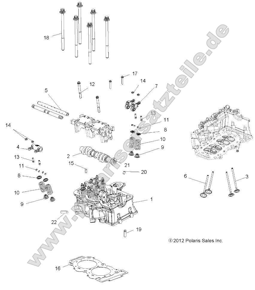 Engine, Cylinder Head, Cam and Valves