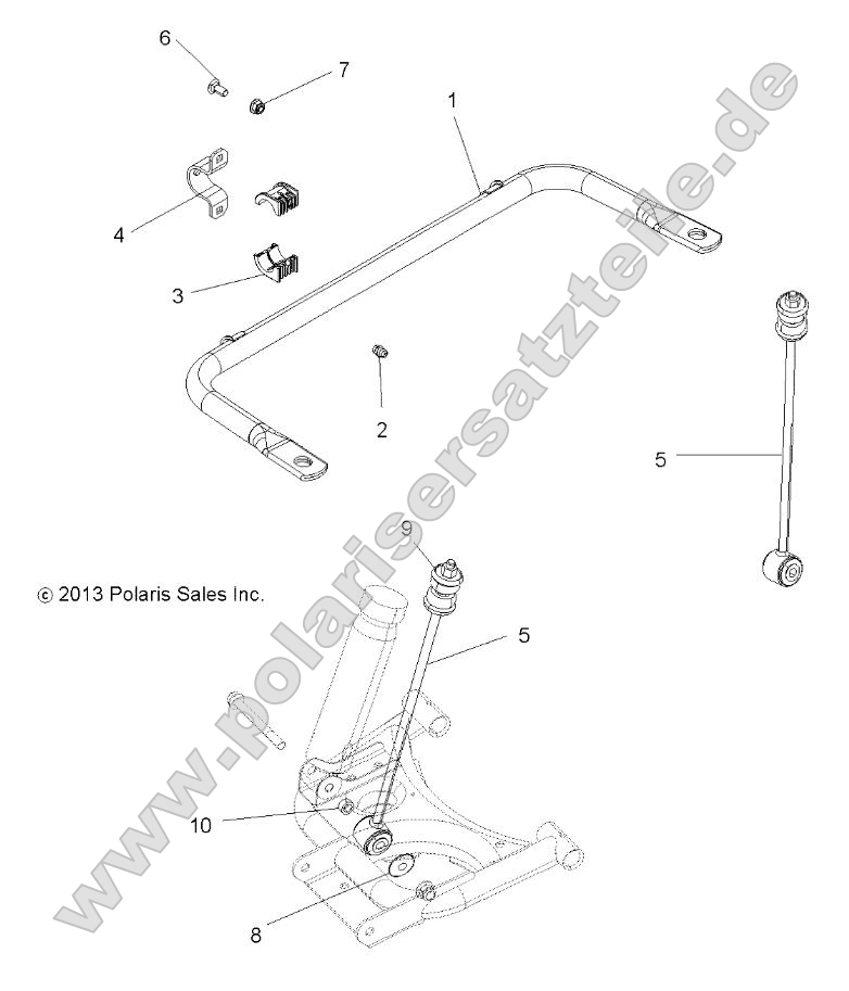 Suspension, Stabilizer Bar, Rear