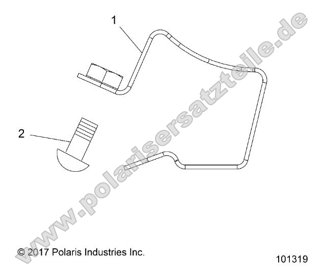 Engine, Fuel Rail Clamp (from 2/3/2017)