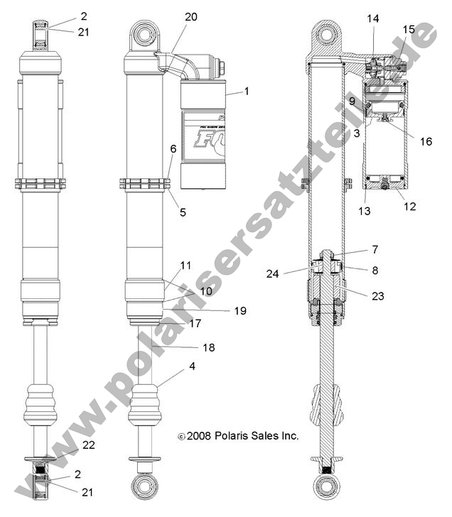 SUSPENSION, REAR SHOCK