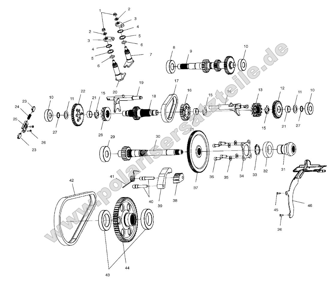 Gearcase (Internal Components)