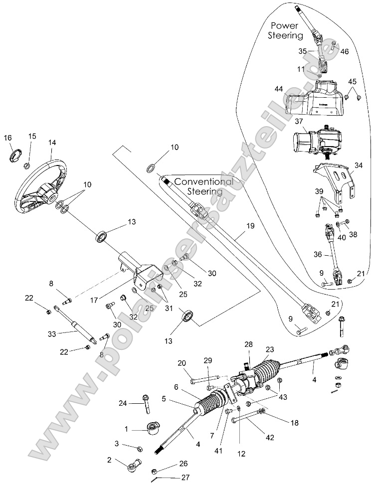 Steering, Steering Asm.