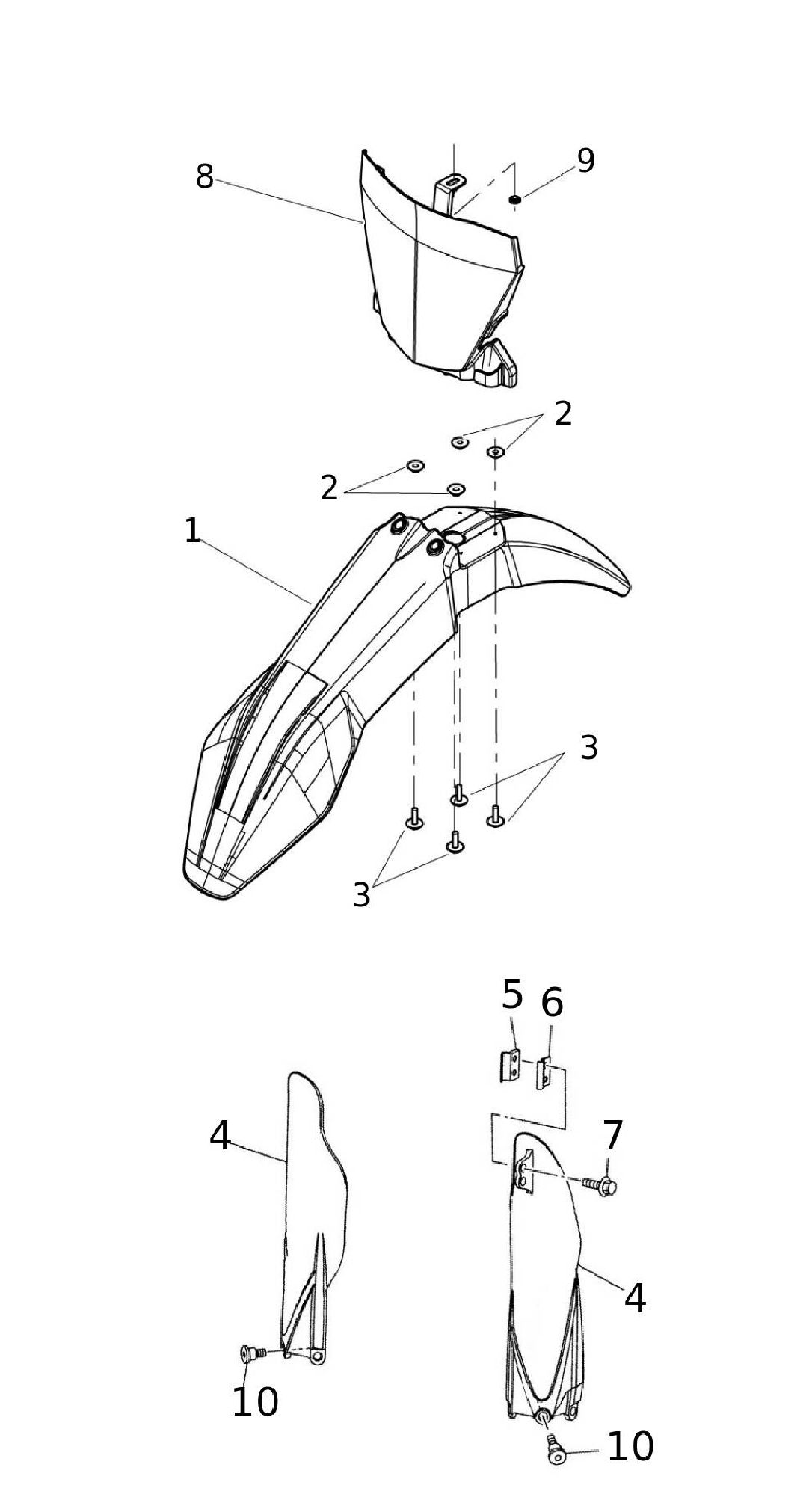 Verkleidung vorne Verkleidung vorne