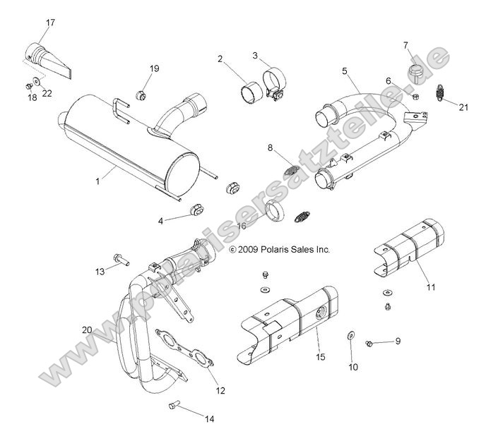 ENGINE, EXHAUST SYSTEM