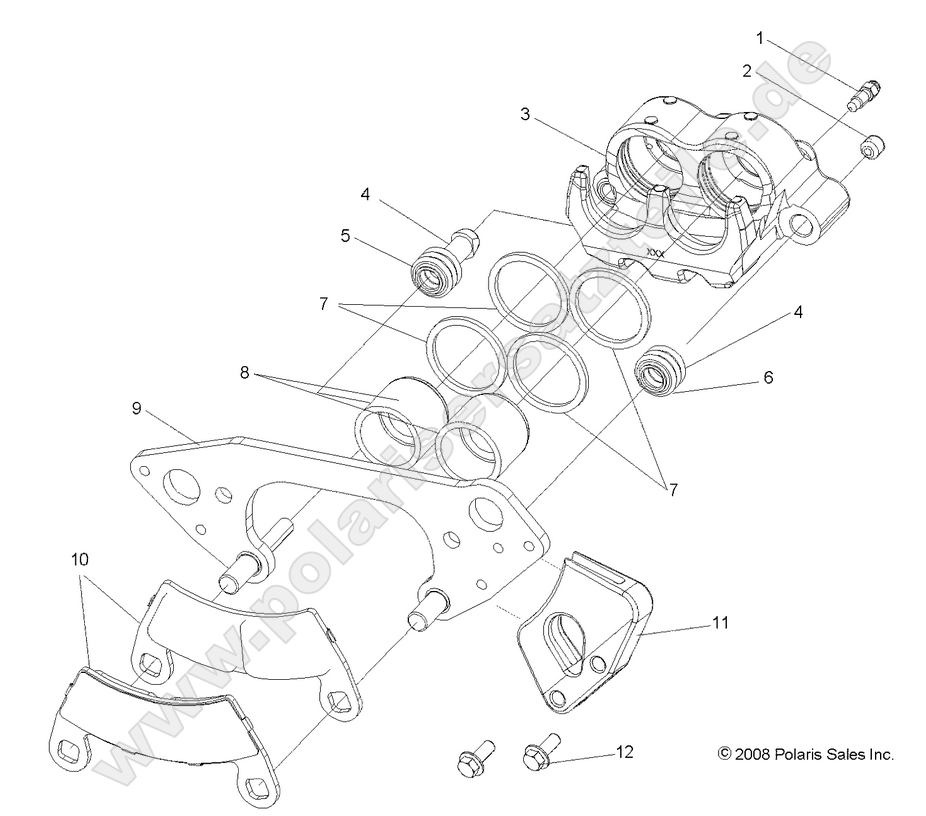BRAKES, FRONT CALIPER