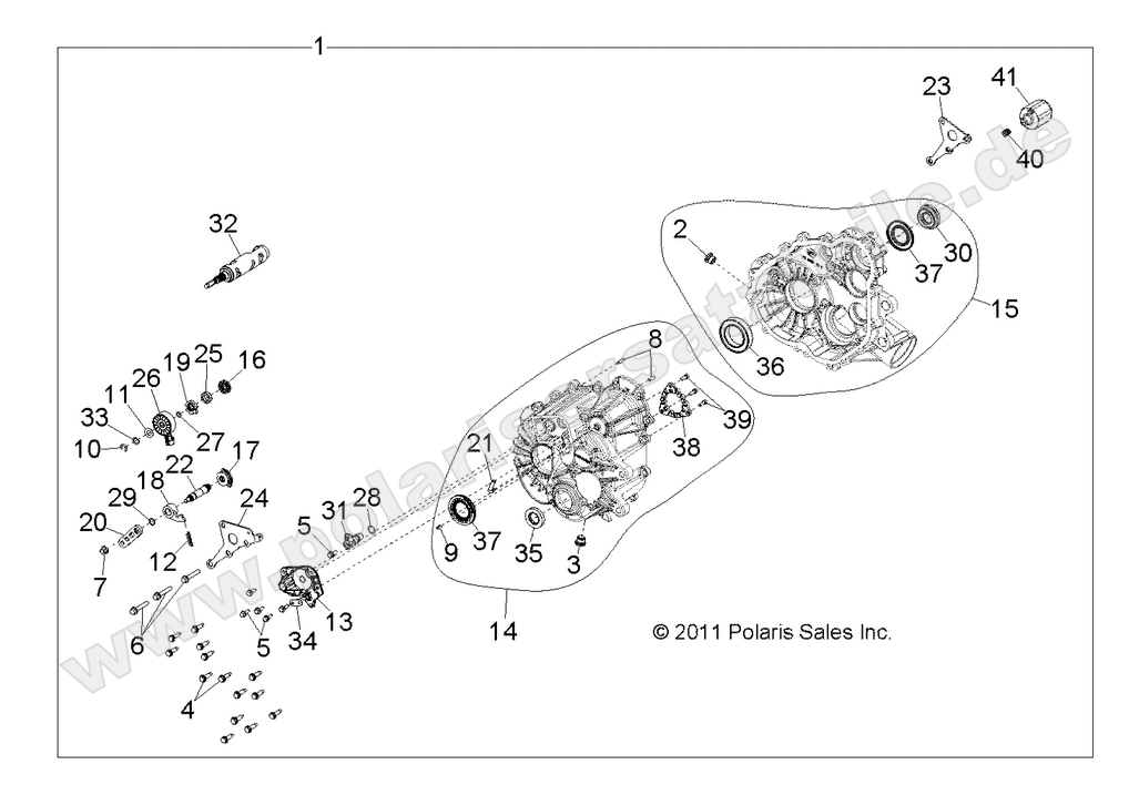 DRIVE TRAIN, MAIN GEARCASE