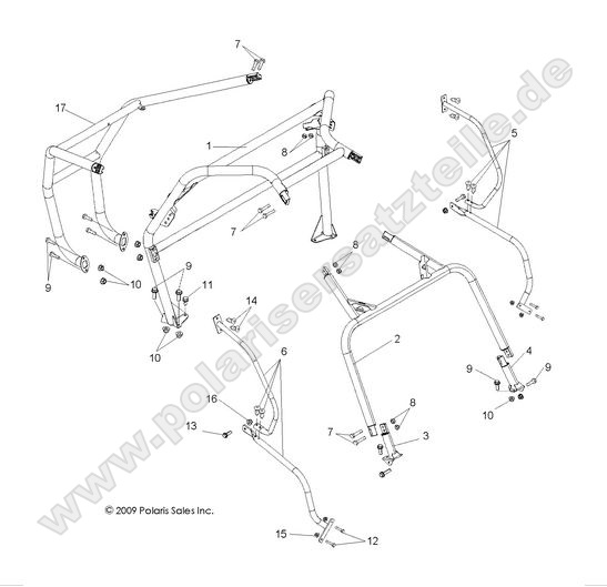 chassis cab frame and side bars
