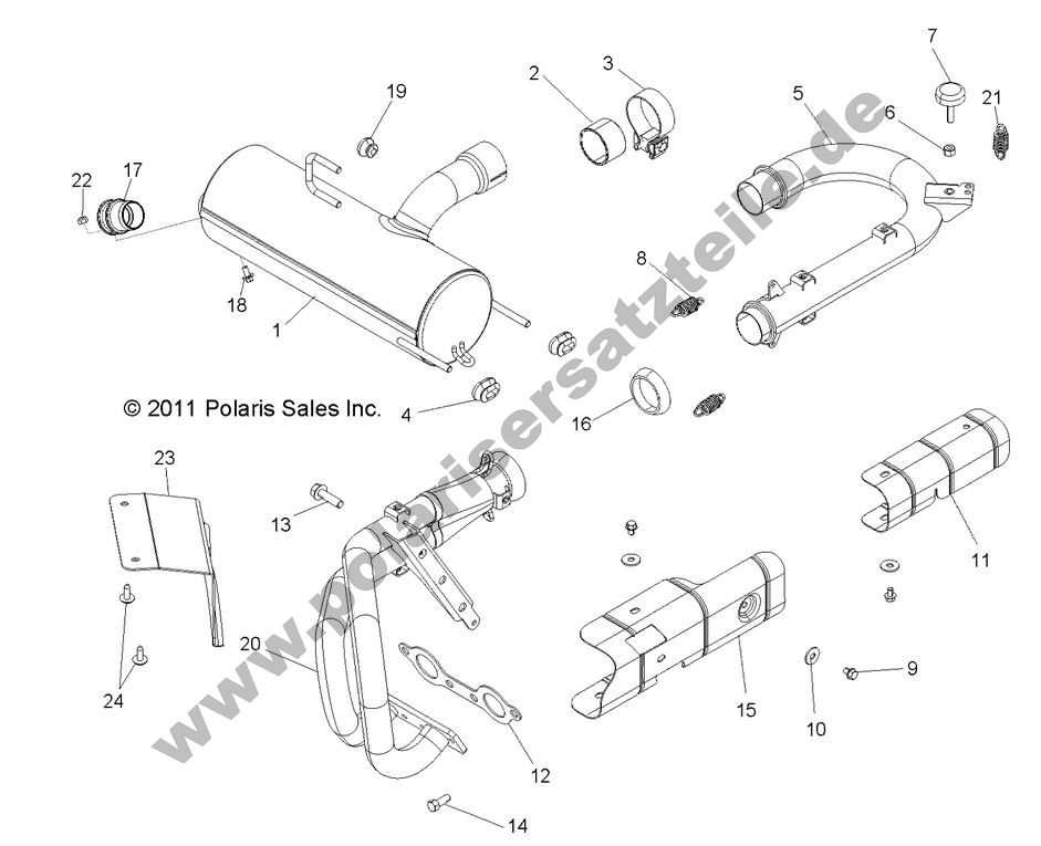 ENGINE, EXHAUST SYSTEM
