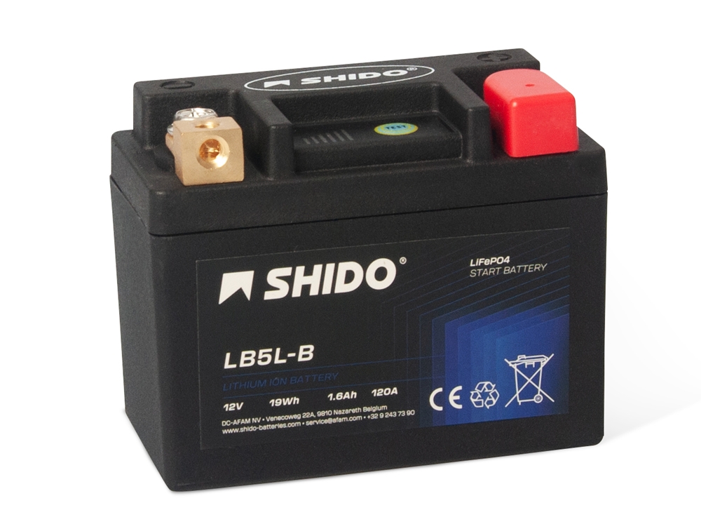 Shido LB5L-B Lithium Ionen Batterie 12V LiFePO4 (YB5L-B 12N5-3B)