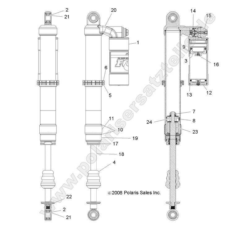 SUSPENSION, REAR SHOCK