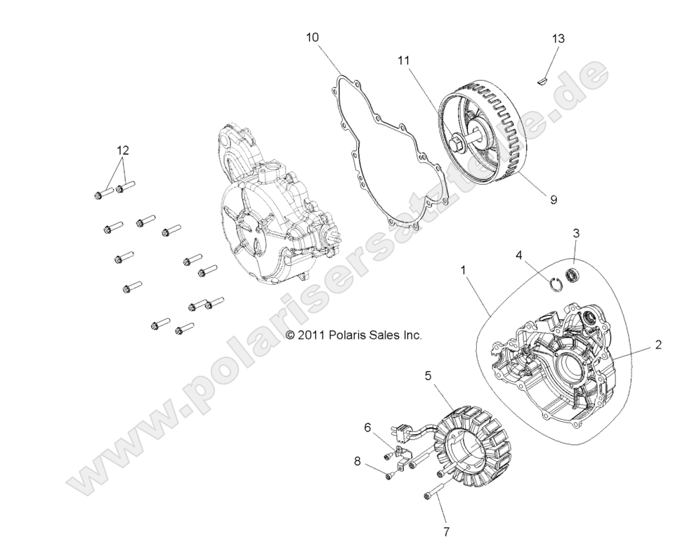 ENGINE, STATOR and COVER