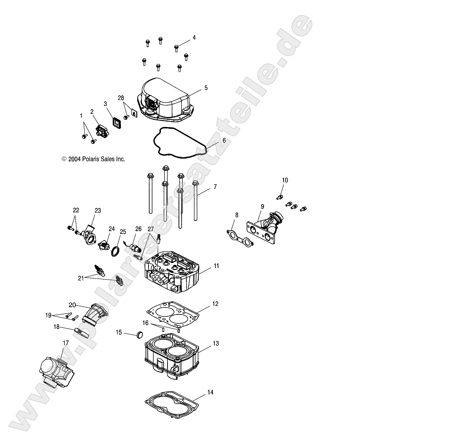ENGINE, CYLINDER and CYLINDER HEAD