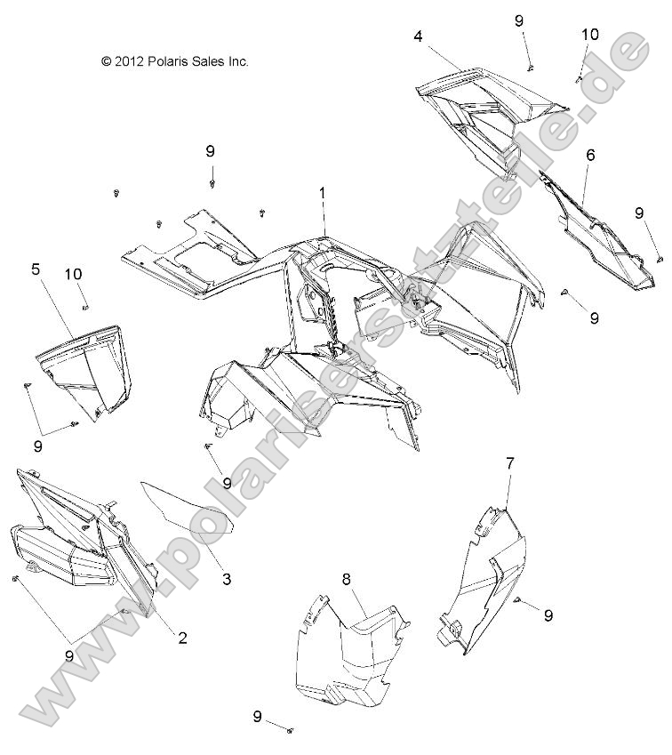 Body, Front Cab and Side Panels