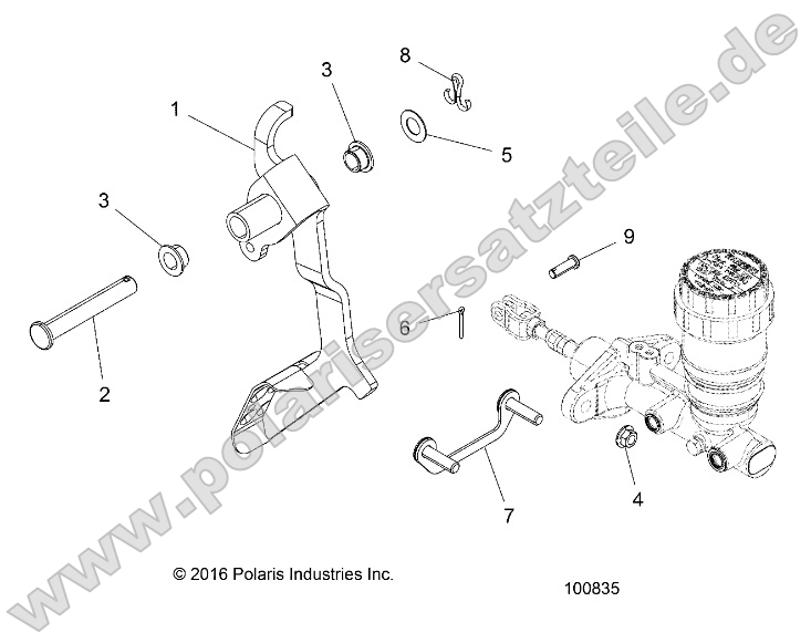 Brakes, Pedal and Master Cylinder Mounting